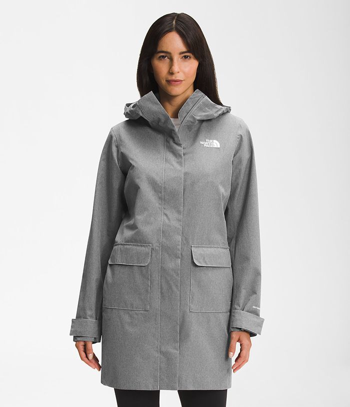 Casaca Impermeable The North Face Mujer City Breeze Parka Ii Gris - Peru 18546LUQN